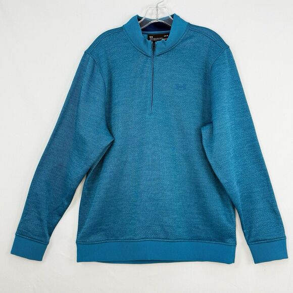 Under Armour Other - Under Armour Coldgear Quarter Zip Jumper Sweater College Steet Wear Men's Size L